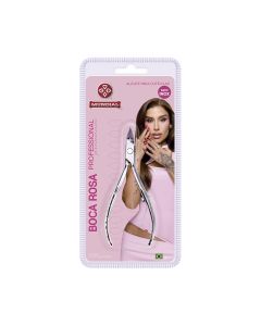 ALICATE CUTICULA 729 PROFESSIONAL PREMIUM INOX BOCA ROSA MUNDIAL