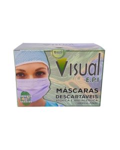MASCARA TRIPLA DESCARTAVEL TNT C/ 50 UN 930 VISUAL EPI